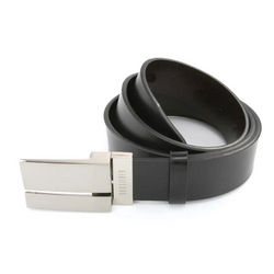 Leather Belt With Metal Buckle