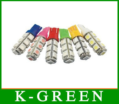  ऑटो सुपर ब्राइटनेस एलईडी कार बल्ब T10-13SMD 5050 DC12V 