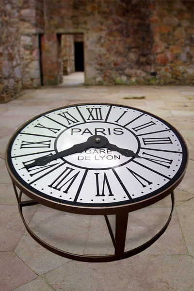 Oval Wrought Iron - Table Clock (O 105Xh45, Ih)