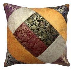 Zari Work Cushion Cover