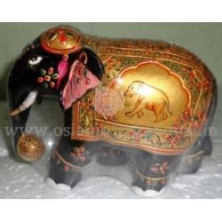 Elephant Statue - Handcrafted Resin, 12 Inches Tall, Ivory Finish | Exquisite Design for Export Purpose