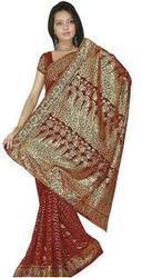 Schiffli Embroidered Sarees