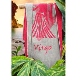 Grey Virgo Sunsign Towel