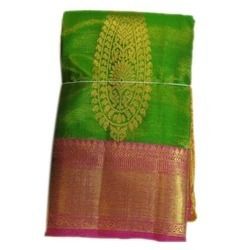 Green Bridal Wear Sarees with Border