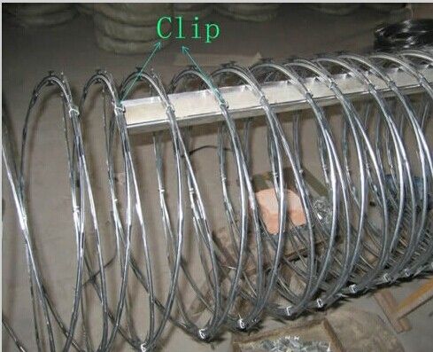 Crossed Concertina Wire Coil