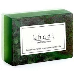 Khadi Basil Scrub Soap