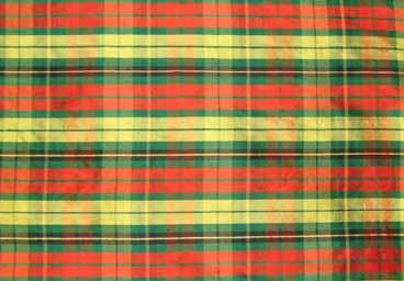 Plaid Chinese Silk Dupion Fabrics (Sd-003)