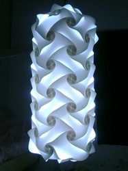 White Fiber Plastic Lamp Shade