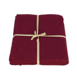 Burgundy Cotton Yoga Blanket