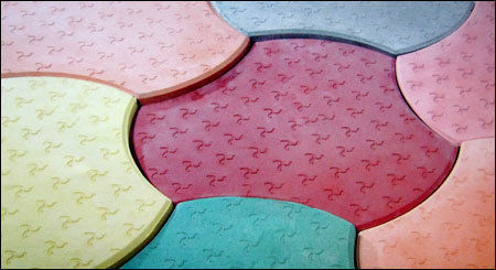 Concrete Interlocking Floor Tiles