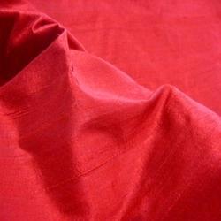 Red Chinese Dupion Fabric