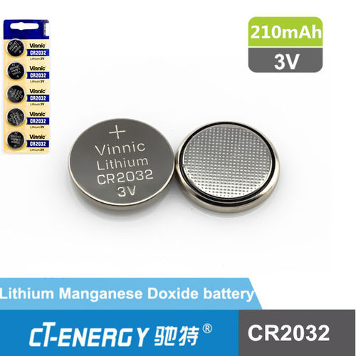 Non-Rechargeable Cr2032 3V 210mAh Lithium Button Cell Battery - China Cr2032  3V Lithium Battery and Cr2032 Primary Battery price