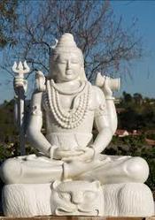 White Marble Shiva Statue Application: Space Optimization