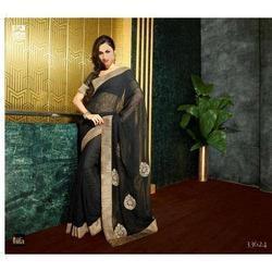 Black Designer Sarees