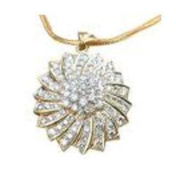 Diamond Pendant Sets - Elegant Gold Plated Design , Trendy and Affordable Luxury