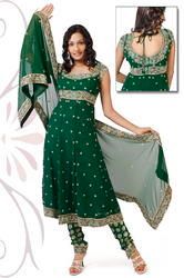 Green Bollywood Anarkali Suit