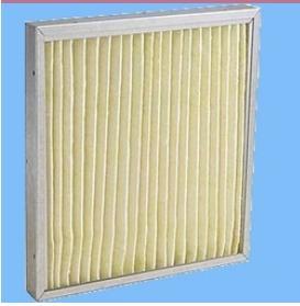 Fiber Glass Pleated Panel Filter - Galvanized Mild Steel Frame, Glass Fibre Media | Coarse Dust Pre-Filter for Air Conditioning, Max 120Â°C Temperature