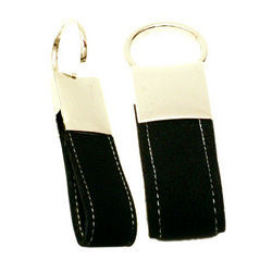 Metal Leather Key Chain