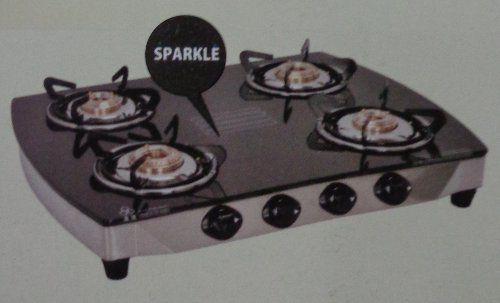 Glass Series Four Burner Cook Top (451C SSL Sparkle Curve)