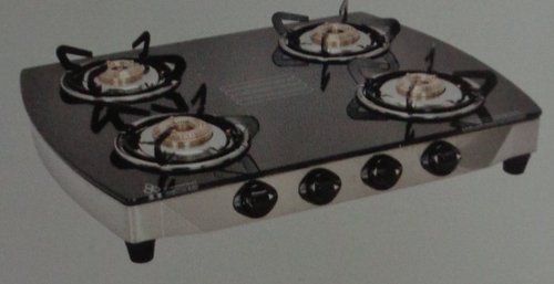 Glass Series Four Burner Cook Top (451SSL Black Curve)