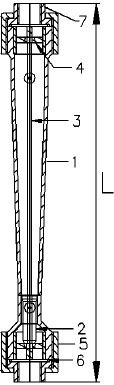 मोल्डेड ऐक्रेलिक फ्लोमीटर (Type-a Bsp (F))