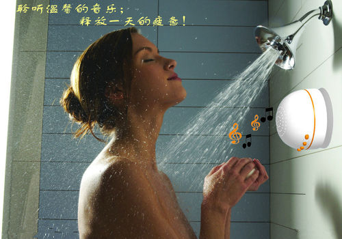 Mini Speaker Bluetooth Wireless Waterproof Silicone Suction Shower MIC