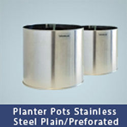 Planter Pots Stainless Steel Garbage Bin
