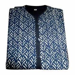 Cotton Indigo Print Jacket