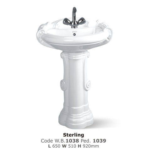 pedestal wash basin