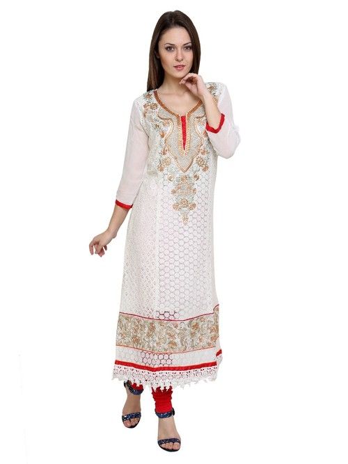 Faux Georgette Kurtis