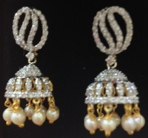 Diamond Jhumkis