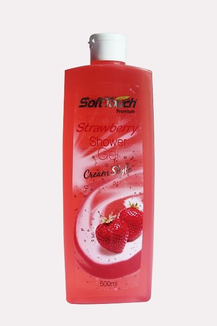 Soft Touch Strawberry Shower Gel Cream Style (Red)