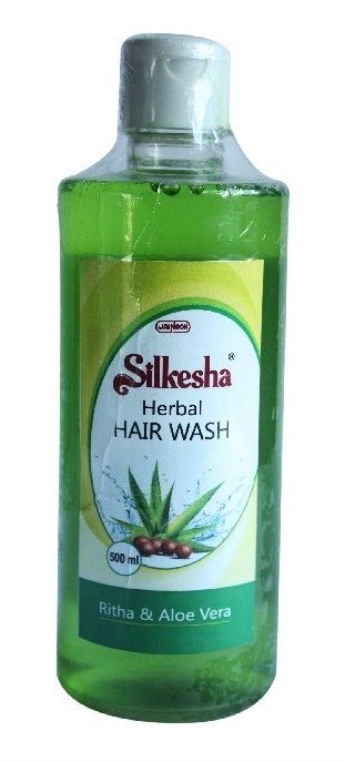 Softkem Silkesha Herbal Hair Wash (Ritha and Aloe Vera)