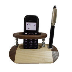 Wooden Mobile Stand - Chipping-Proof Surface, High-Quality Aesthetic Design