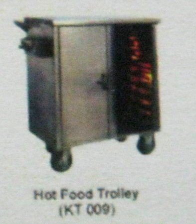 Hot Food Trolley - Durable Stainless Steel Design | Efficient Plate Loading System, Keeps Food Warm During Service