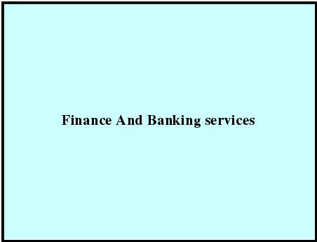 Finance And Banking Services