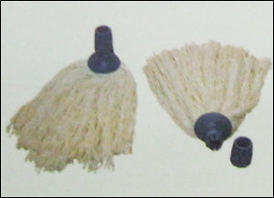 Black Cotton Socket Mop With Universal Joint (Thin Yarn)