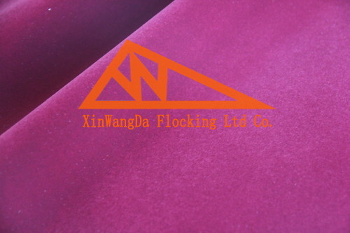 Gold Pink Long Pile Flocking Fabrics