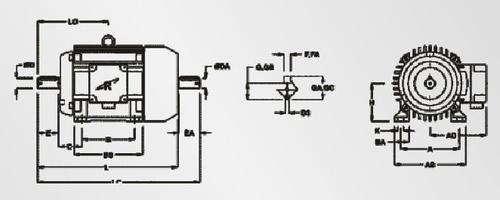 Foot Mounted Three Phase Motor