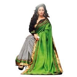 Green Party Wear Saree