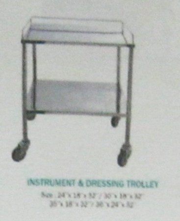 Multicolor Instrument And Dressing Trolley