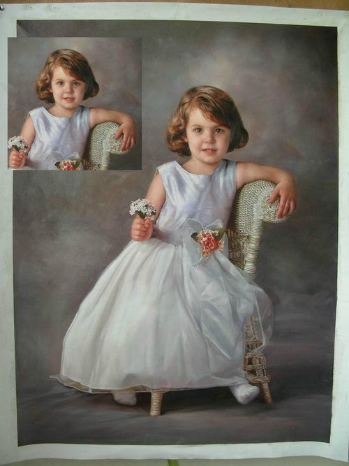 Portrait Painting - Hand Painted Oil Artwork | Custom Sizes, Fast Delivery, Satisfaction Guaranteed