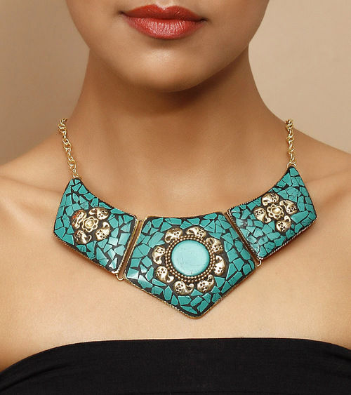 Turquoise Chips Necklace