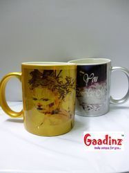 Golden And Silver Coffee Mugs