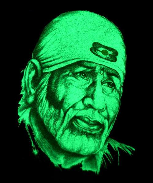 Sai Baba Glow In Dark Paints Photo Frame at Best Price in Hyderabad