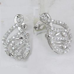 925 Sterling Silver CZ Earrings