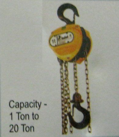 Golden Triple Spur Gear Chain Pulley Block (Model-M)