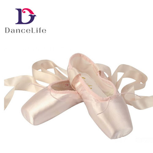 White S5114 2014 Satin Sansha Ballet Flats Ballet Point Shoes