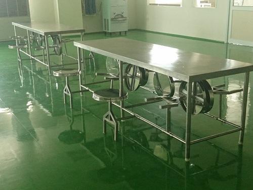 SS Canteen Tables with Folding Stools