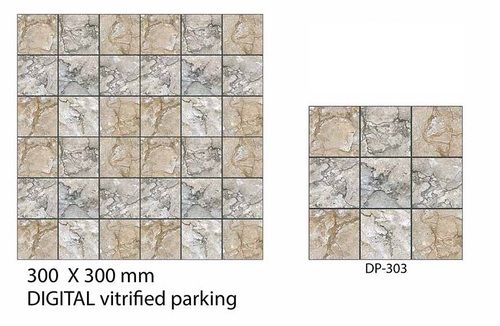 300x300mm Digital Vitrified Parking Tiles